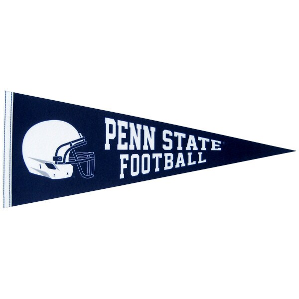 navy pennant with football helmet, Penn State Football